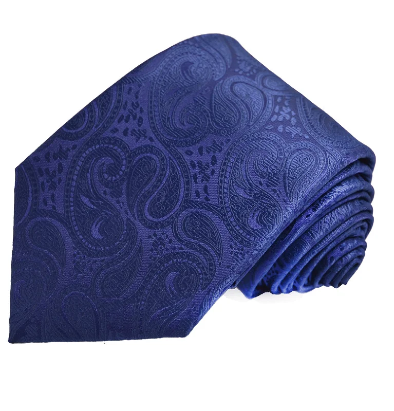 Classic Navy Blue Paisley Necktie