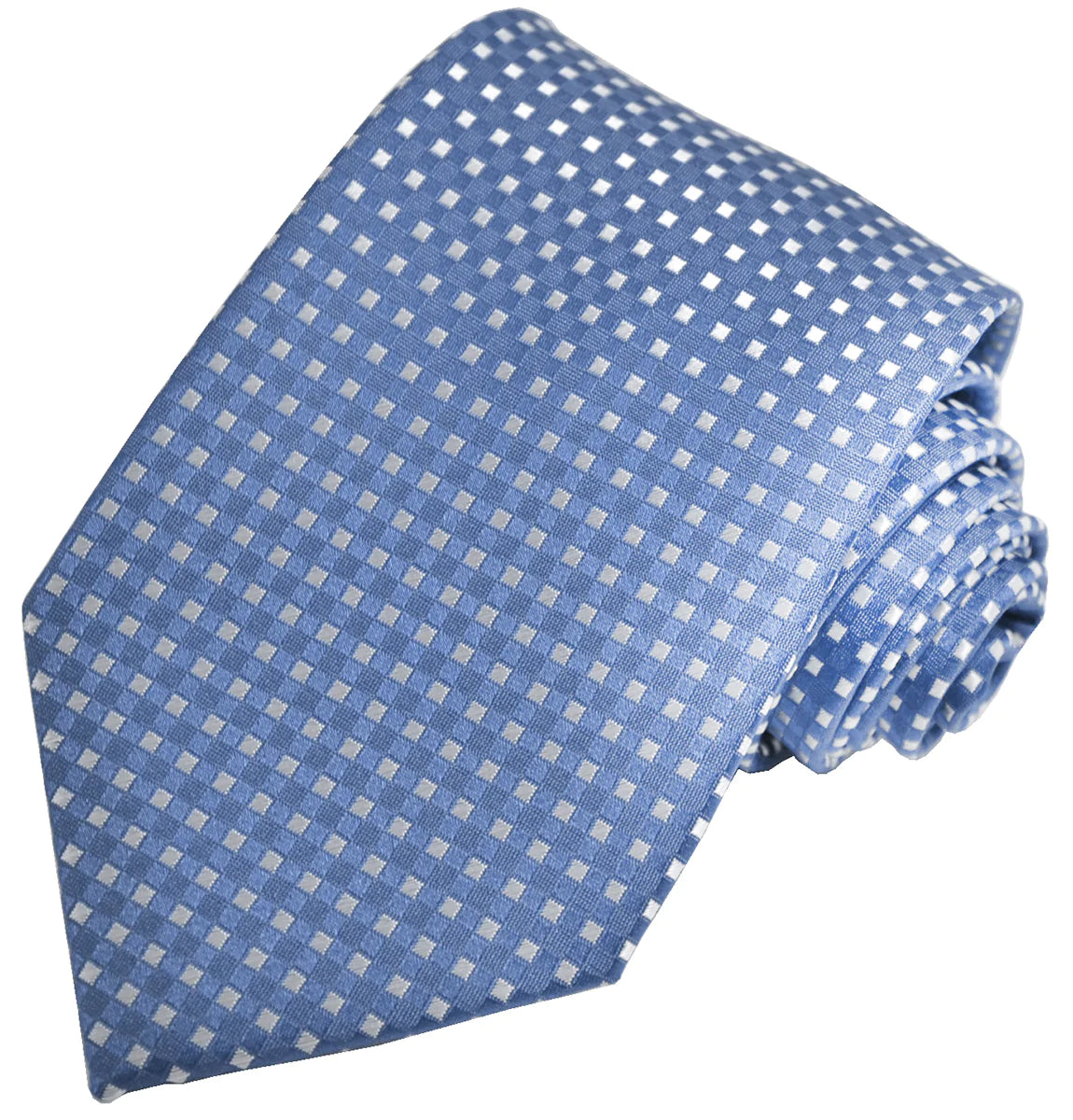 Light Blue Classic Diamond Patterned Tie