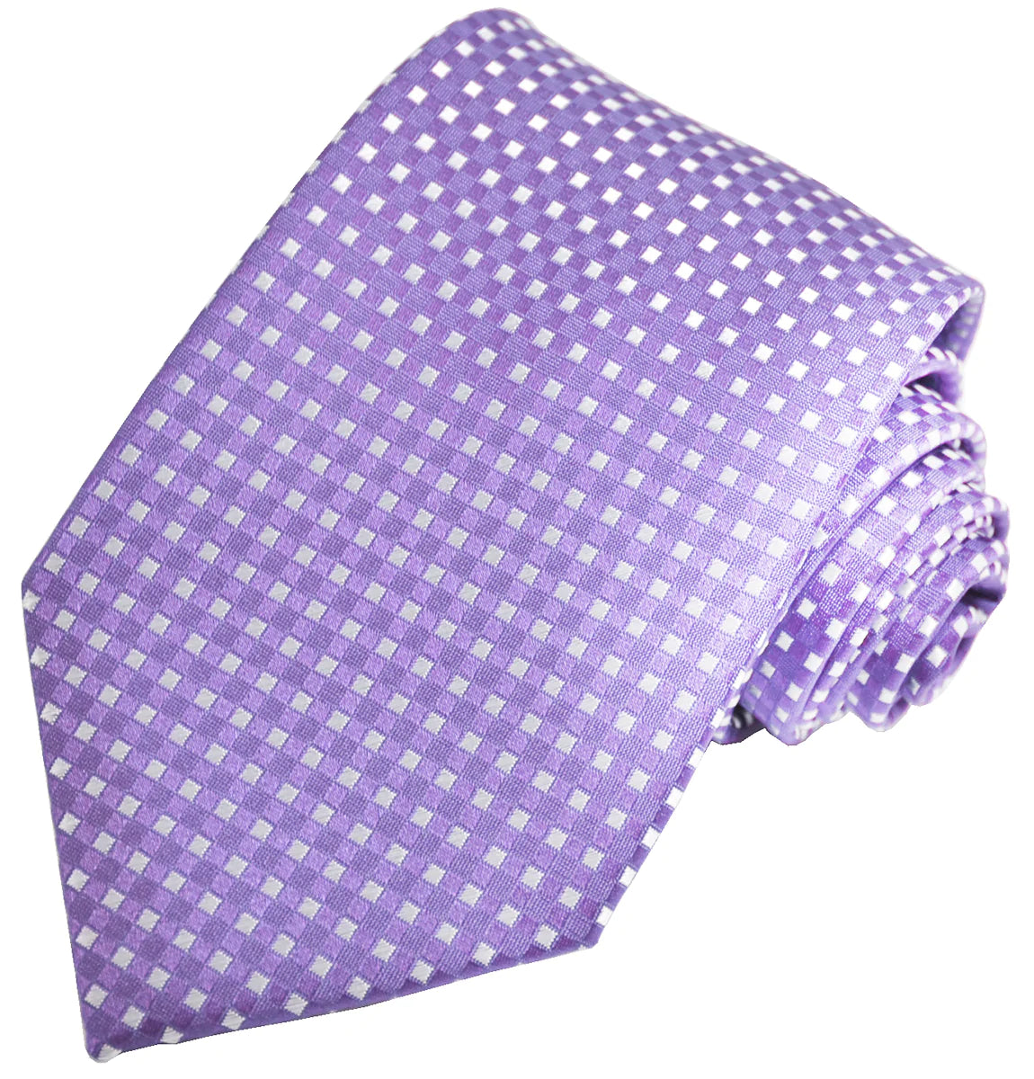 Purple Classic Diamond Patterned Tie