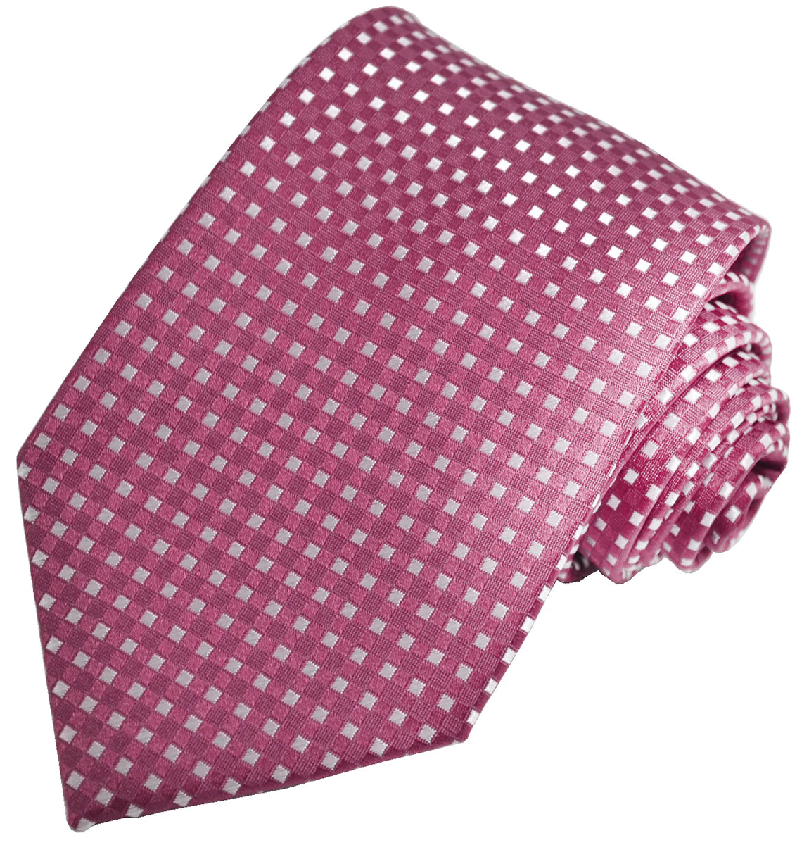 Pink Classic Diamond Patterned Tie