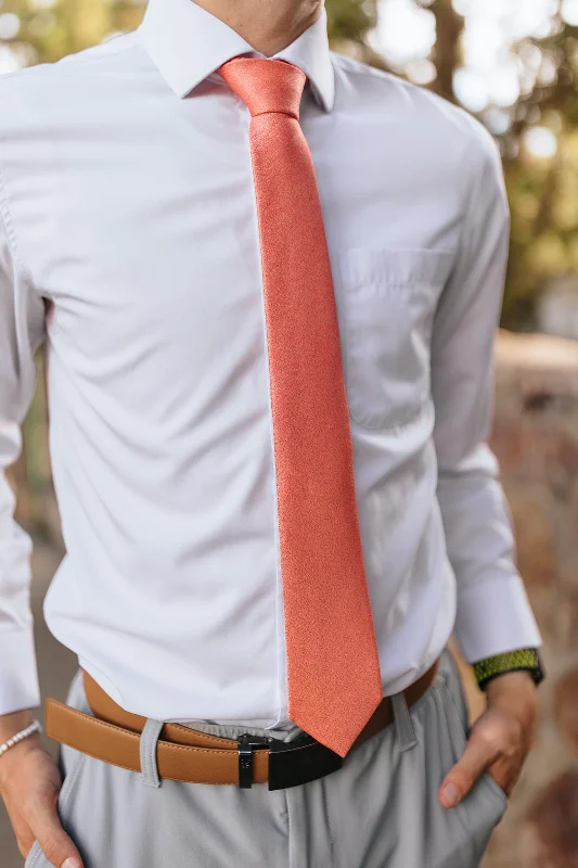 R&B Salmon Sparkle Tie