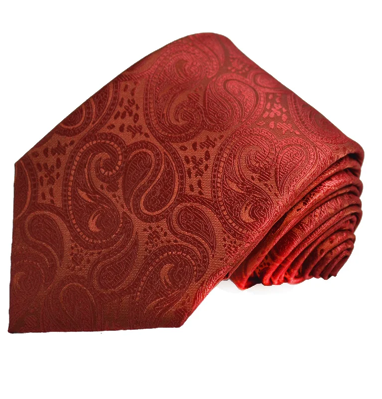 Classic True Red Paisley Necktie