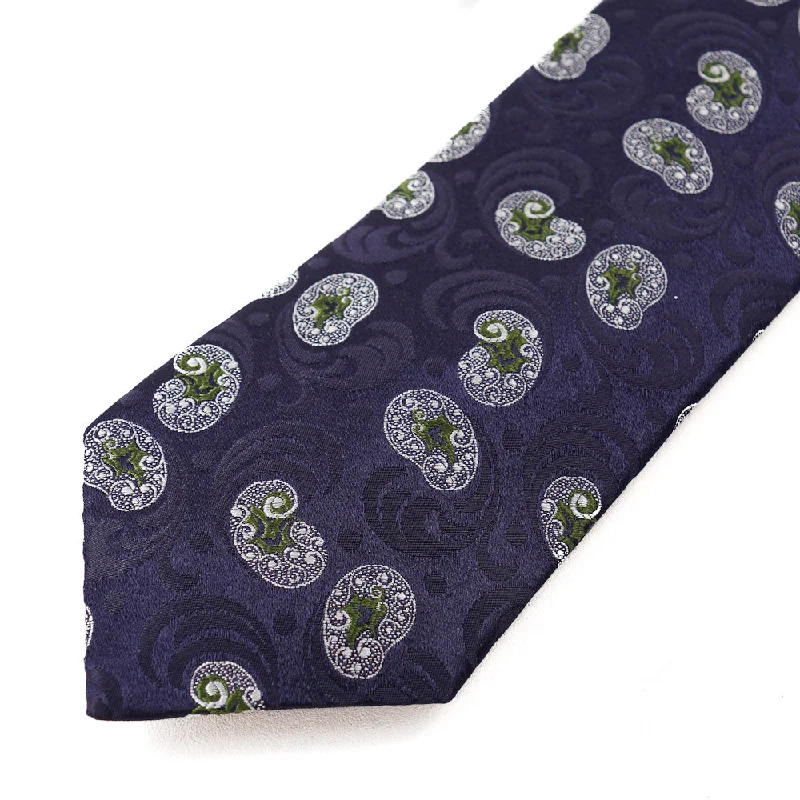 Roda Paisley Jacquard Silk Tie