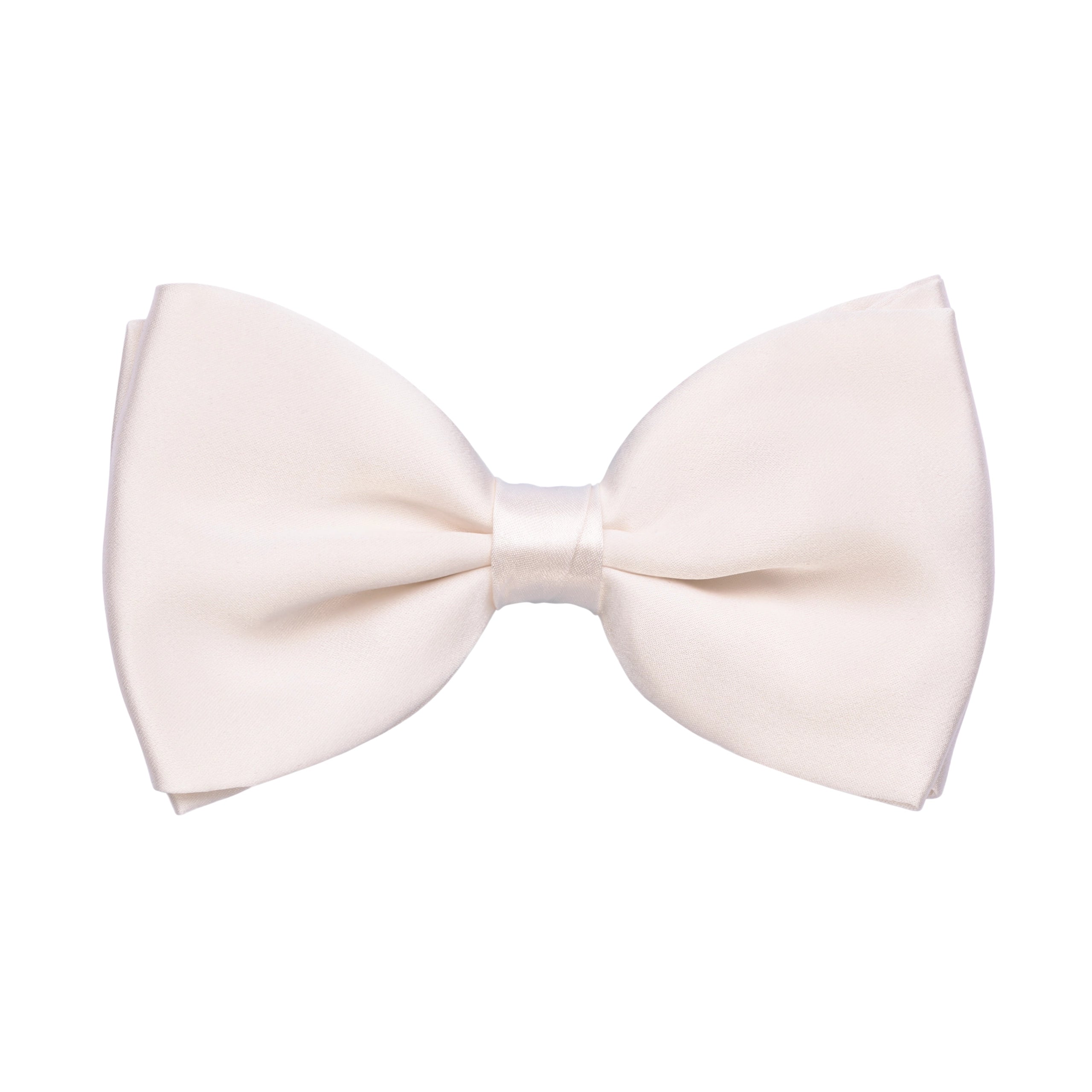 Silk Bow Tie in Off White