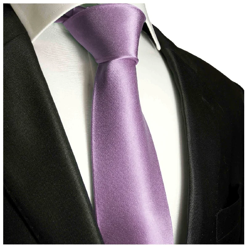 Solid Grape Jam Boys Zipper Tie