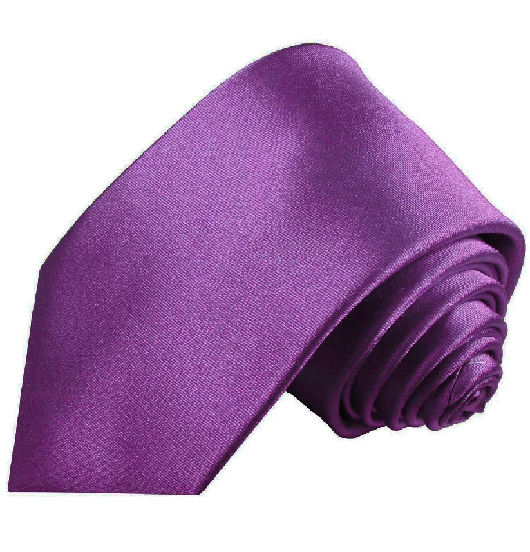 Solid Grape Jam Necktie and Pocket Square