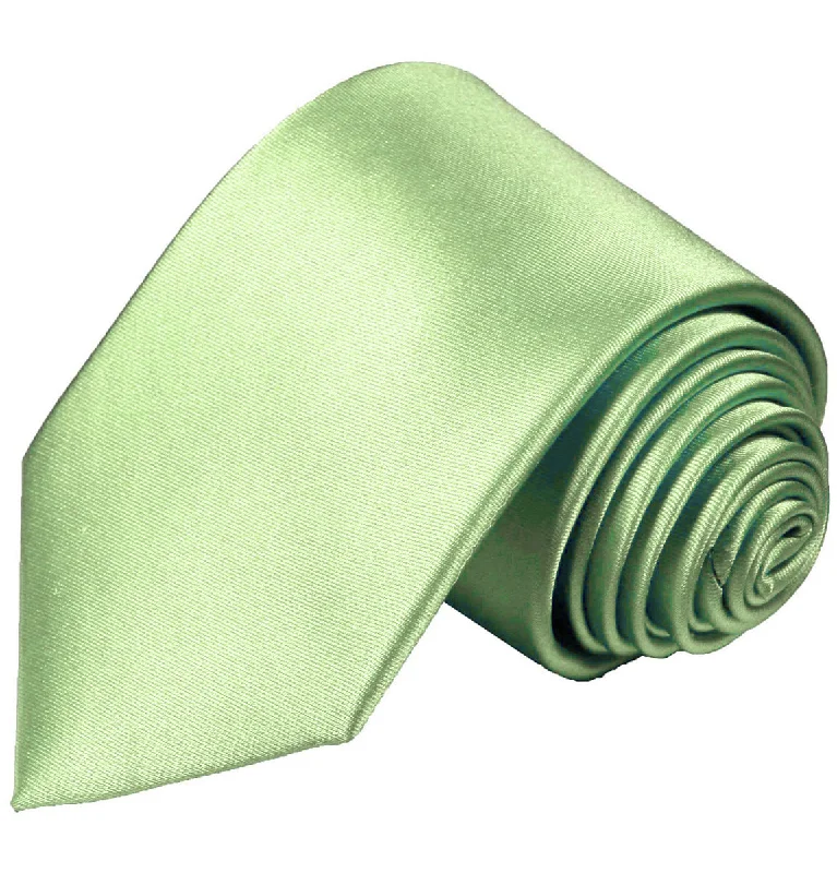 Solid Green Necktie and Pocket Square