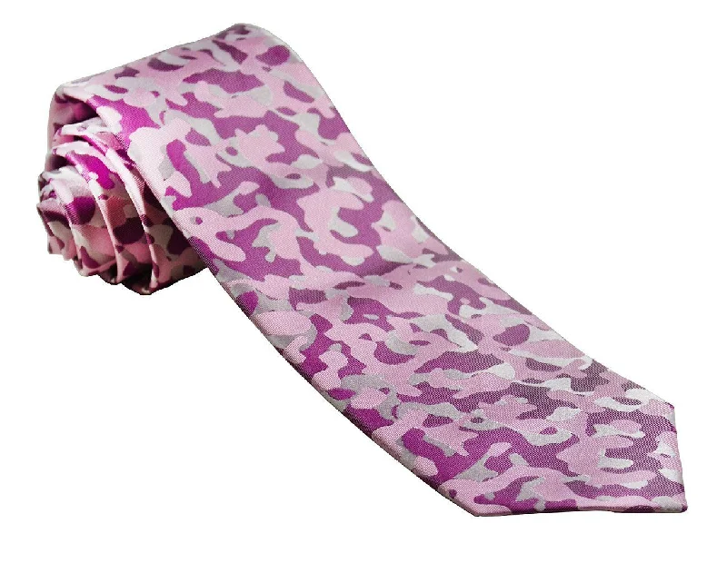 Sweet Lilac and Purple Silk Tie and Pocket Square