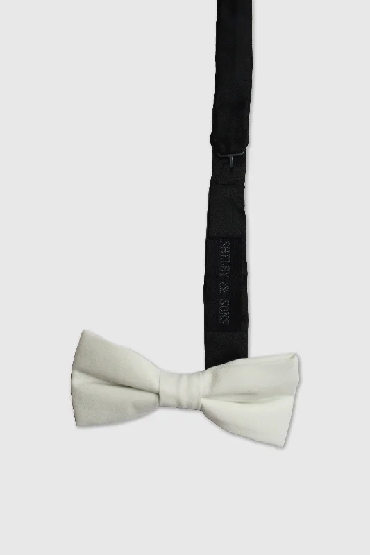 Goth White Bow Tie