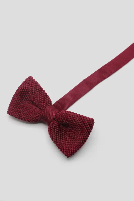 Jagger Red Knitted Bow Tie