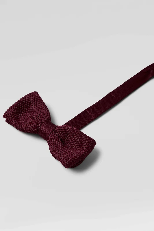 Jagger Burgundy Knitted Tie - ARCHIVE