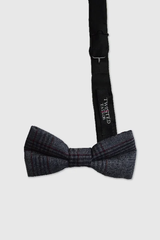 Sacred Blue Check Bow Tie