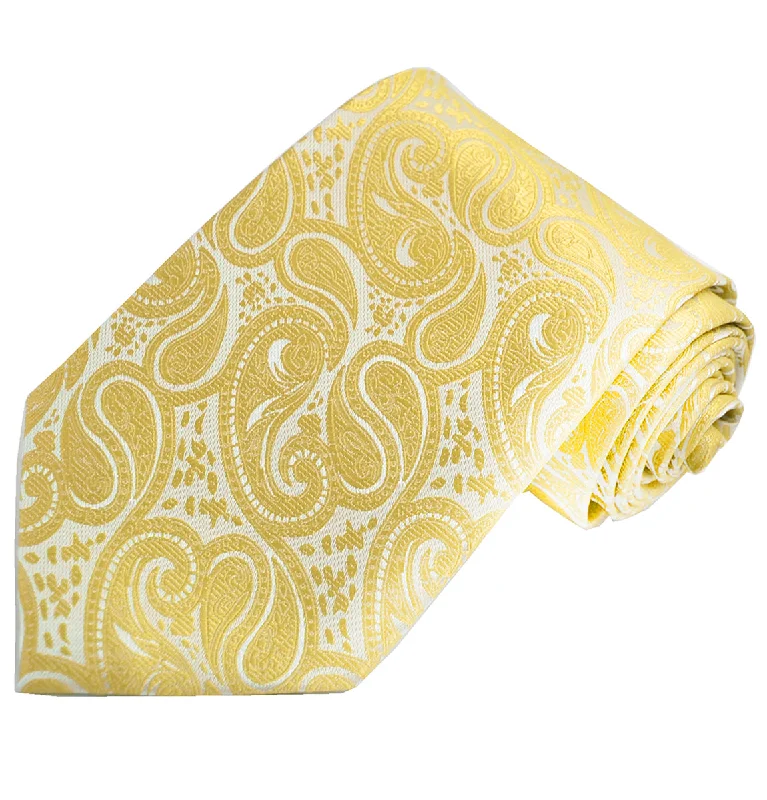 Classic Formal Aspen Gold Paisley Necktie