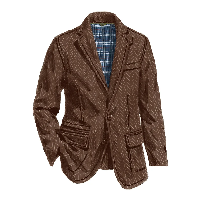 Back East Herringbone Blazer