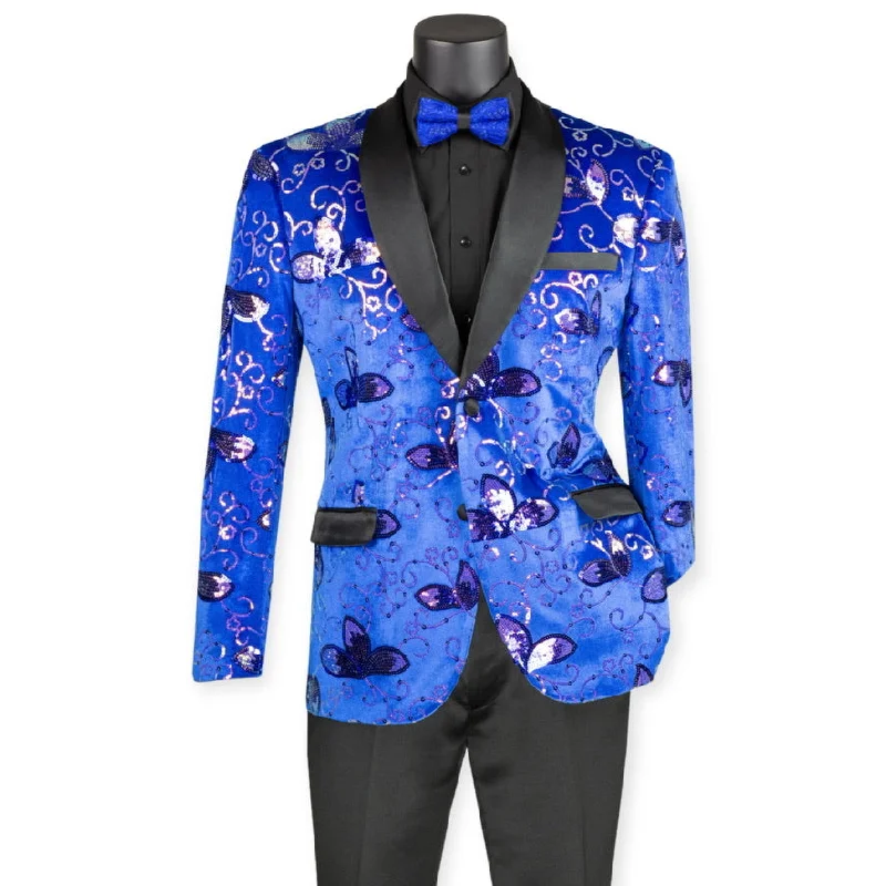 VINCI: Velvet Sequin Blazer BSQ-4